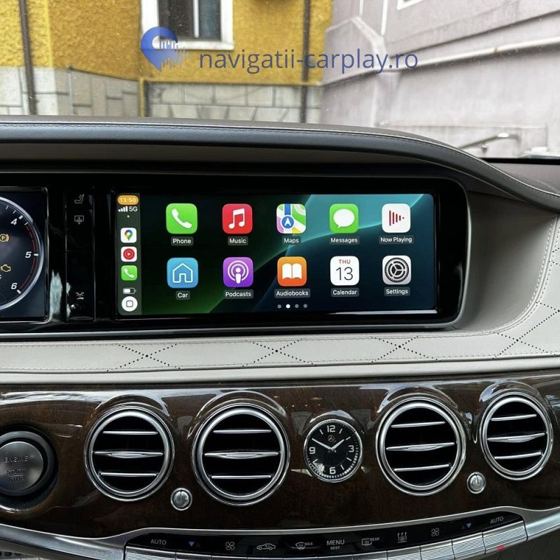 Apple Carplay si Android Auto Mercedes S Class w222