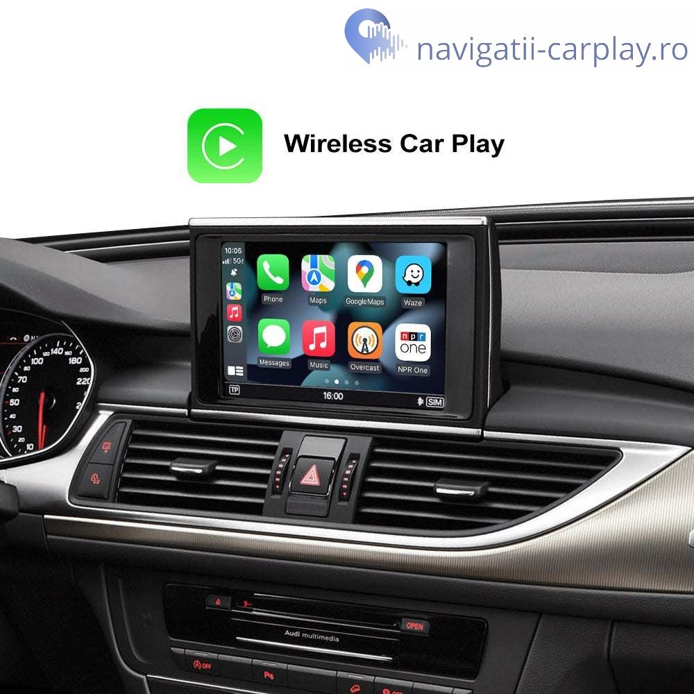 Apple Carplay Android Auto Wireless Audi A6 C7 cu MMI 3G