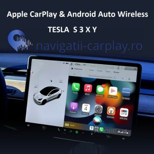 Adaptor Apple CarPlay & Android Auto Wireless pentru Tesla S 3 X Y