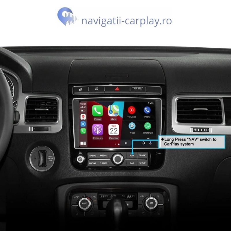 Apple Carplay si Android Auto Volkswagen Touareg