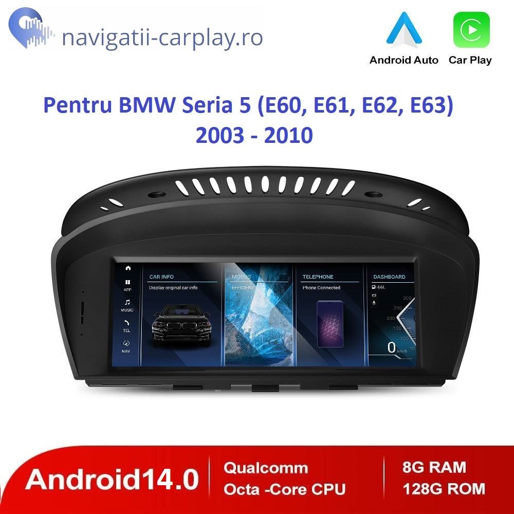Navigatie-Android-8GB-pentru BMW-E60-E90-CCC-CIC-Wireless-Carplay AndroidAuto