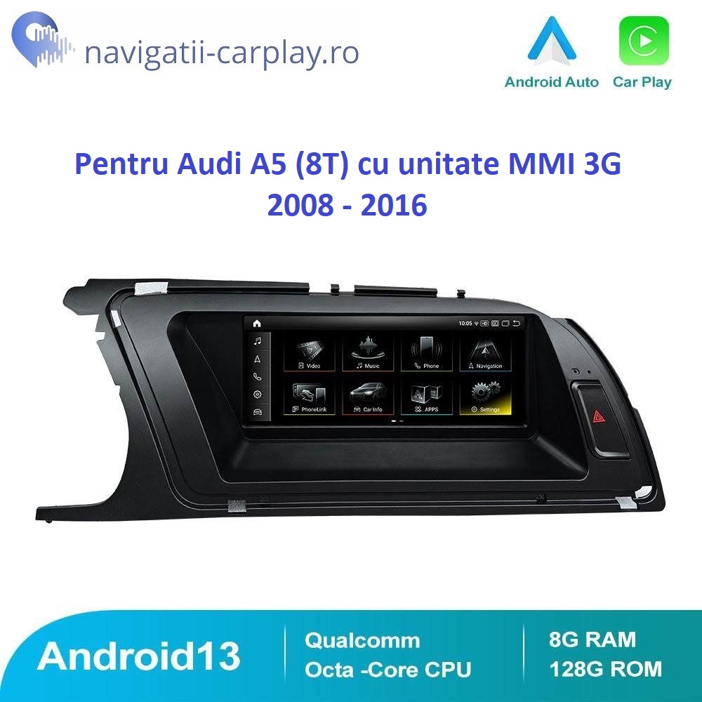 Navigație dedicată Android Audi A5 MMI 3G HNAV HN+ BNAV