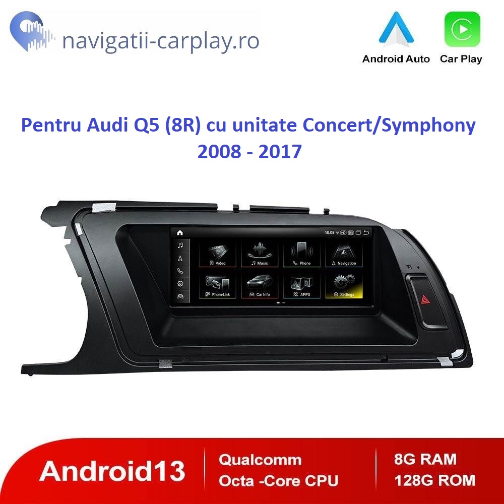 Navigație dedicată Android Audi A5 Q5 B8 B8.5 Audi Concert Symphony