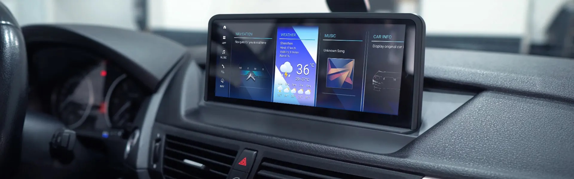 Navigație dedicată Android BMW X1 E84 QLED