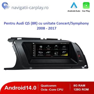 Navigație dedicată Android pentru Audi A5 Q5 B8 B8.5 Audi Concert Symphony
