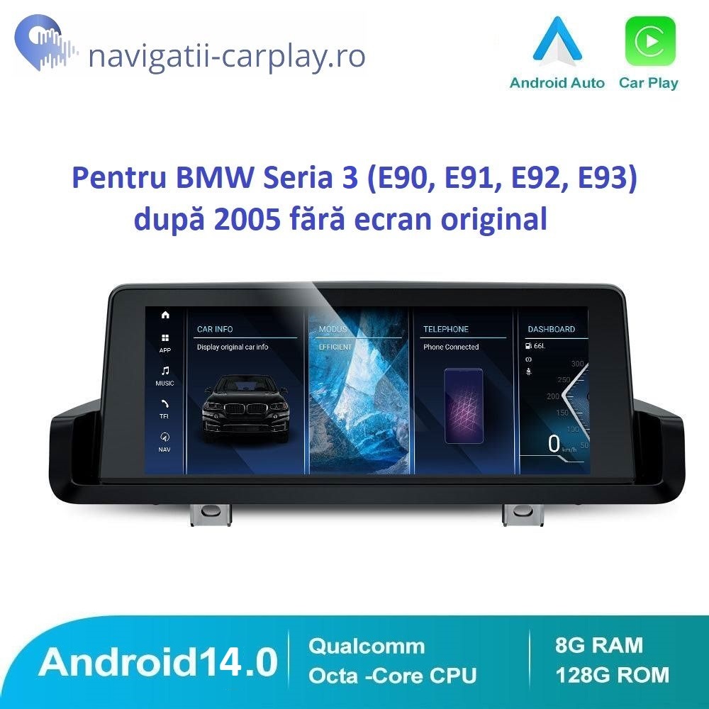Navigație dedicată Android pentru BMW Seria 3 fara ecran