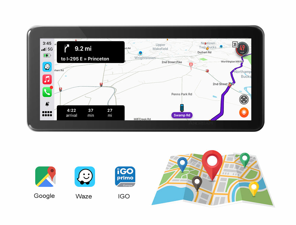 Waze Navigație dedicată Android Mercedes-Benz NTG5 A CLA GLA B C GLC V w205 x253