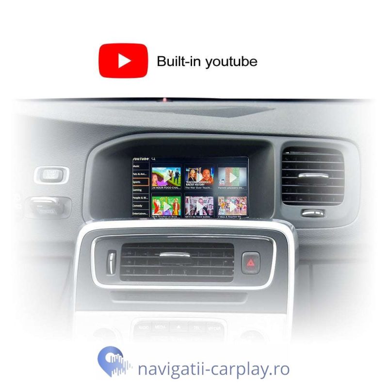 Interfață Apple CarPlay & Android Auto pentru VOLVO XC60 XC70 XC90 S60 S80 S90 V60 V70 cu unitate originală Sensus Connect - imagine 3
