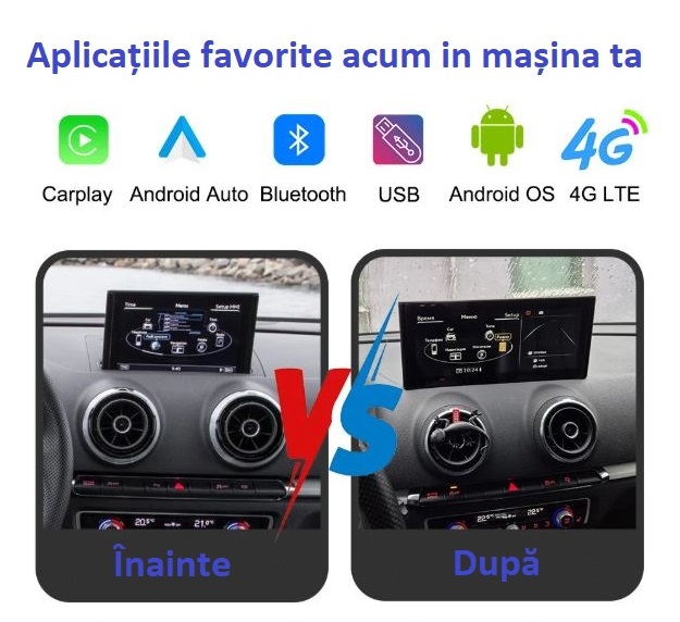 Before After Navigatie Android Audi A3 8V