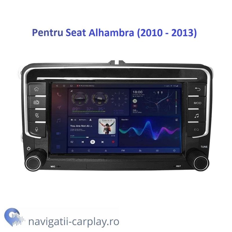 Display Navigație dedicată Android Seat Alhambra 7Inch 6GB RAM