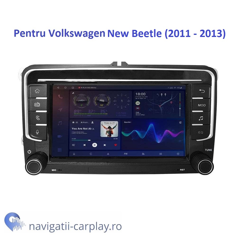 Display Navigație dedicată Android Volkswagen Beetle 7Inch 6GB RAM