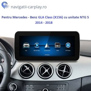 Ecran dedicat cu Apple CarPlay și Android Auto Wireless pentru Mercedes Benz GLA Class cu unitate NTG 5