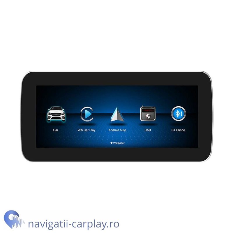 Ecran dedicat cu Apple CarPlay și Android Auto Wireless pentru Mercedes-Benz cu unitate NTG 5