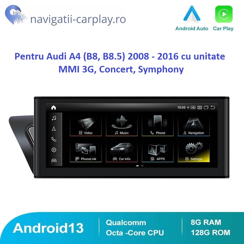 Navigație dedicată Android Audi A4 B8 B8.5