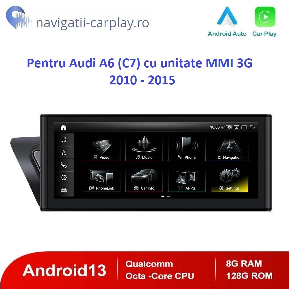 Navigație dedicată Android Audi A6 C7 MMI 3G