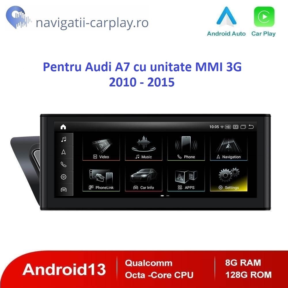 Navigație dedicată Android Audi A7 MMI 3G