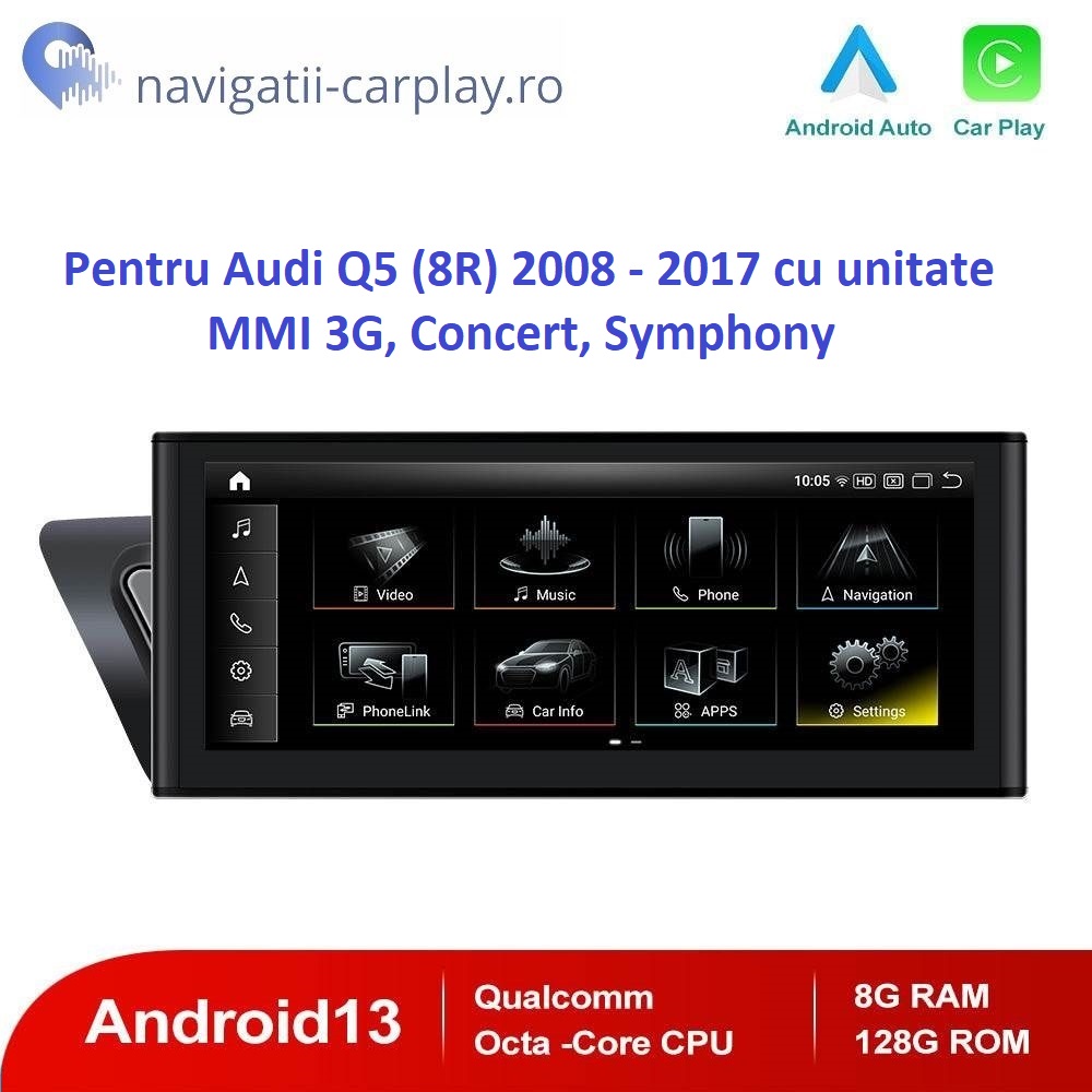 Navigație dedicată Android Audi Q5 8R