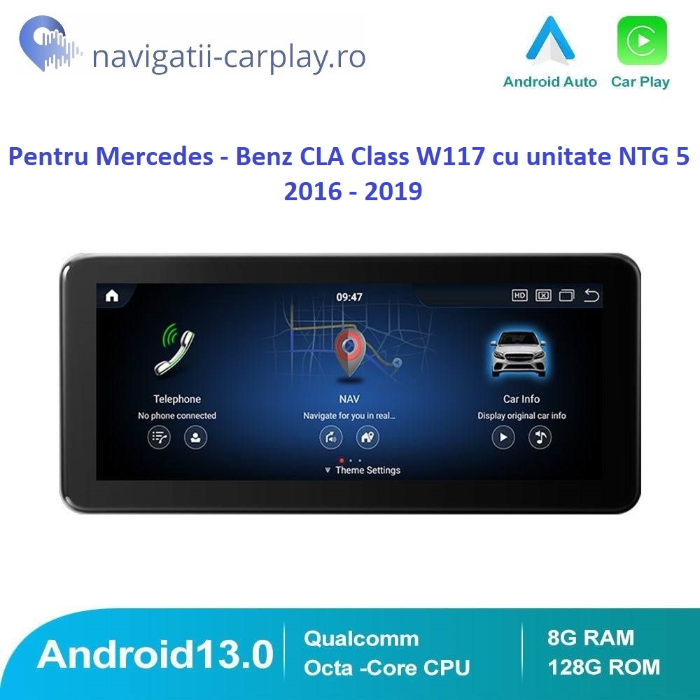 Navigație dedicată Android Mercedes-Benz CLA Class W117 NTG5