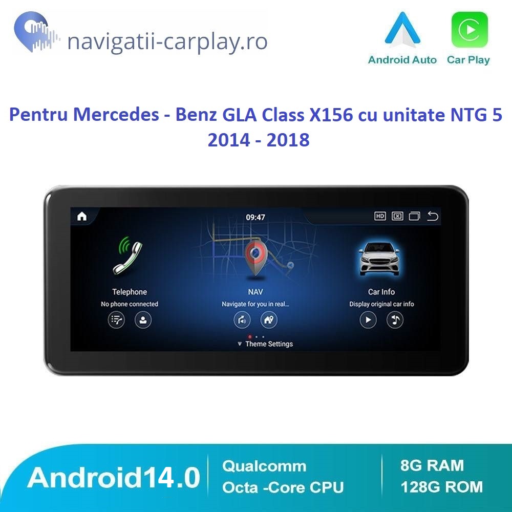 Navigație dedicată Android Mercedes-Benz GLA Class X156 cu NTG5
