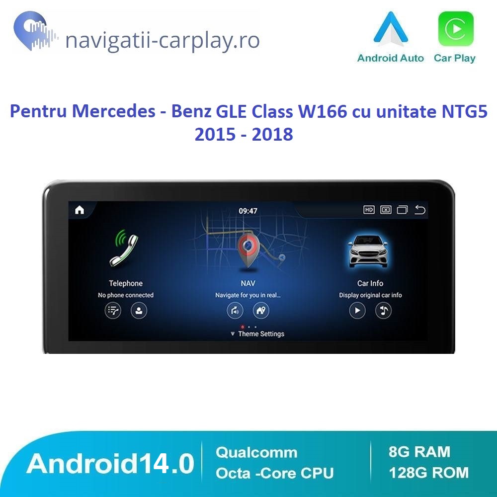 Navigație dedicată Android Mercedes-Benz GLE Class W166 cu NTG5