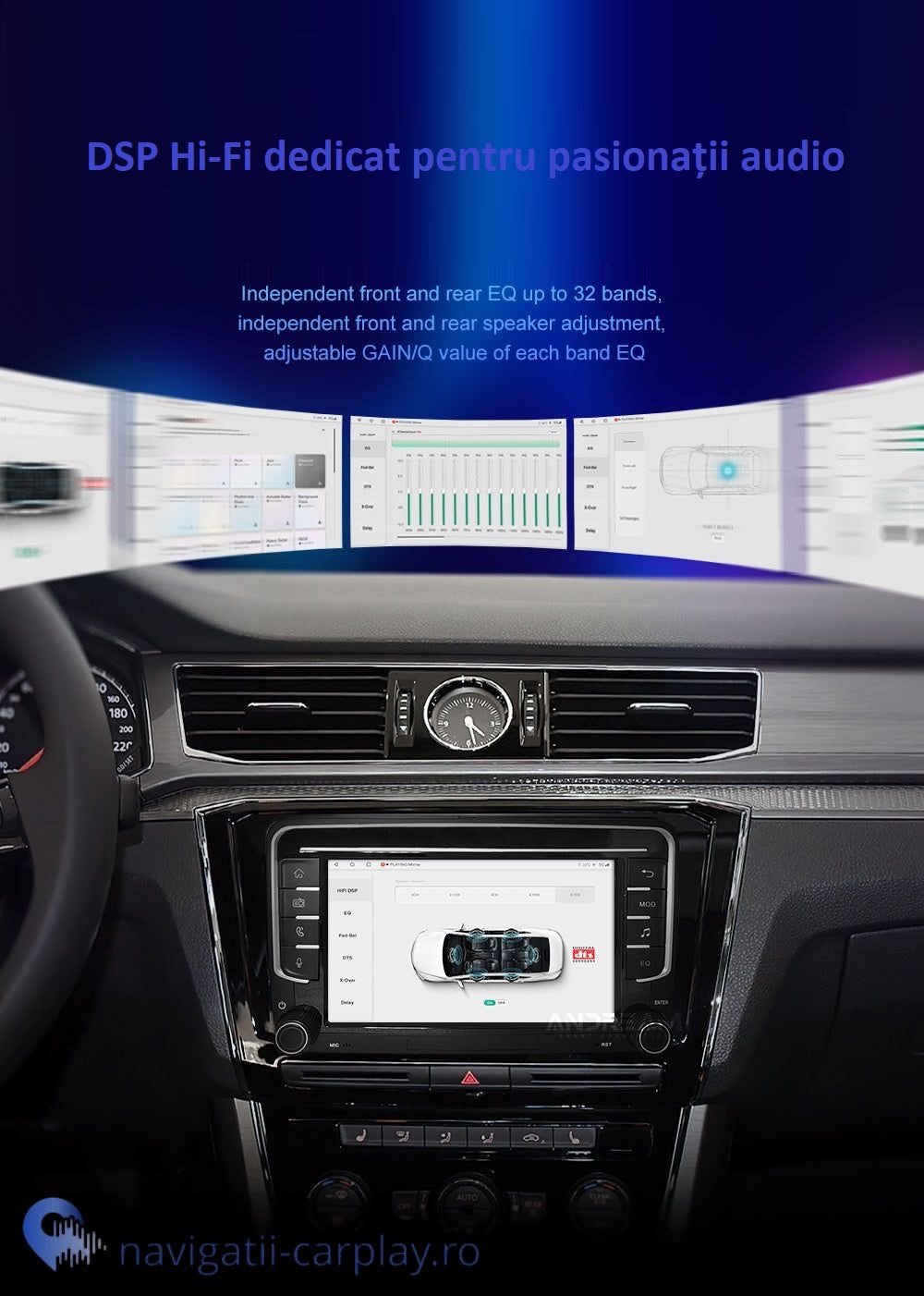 Navigație dedicată Android Volkswagen 7Inch 4 GB 6GB RAM