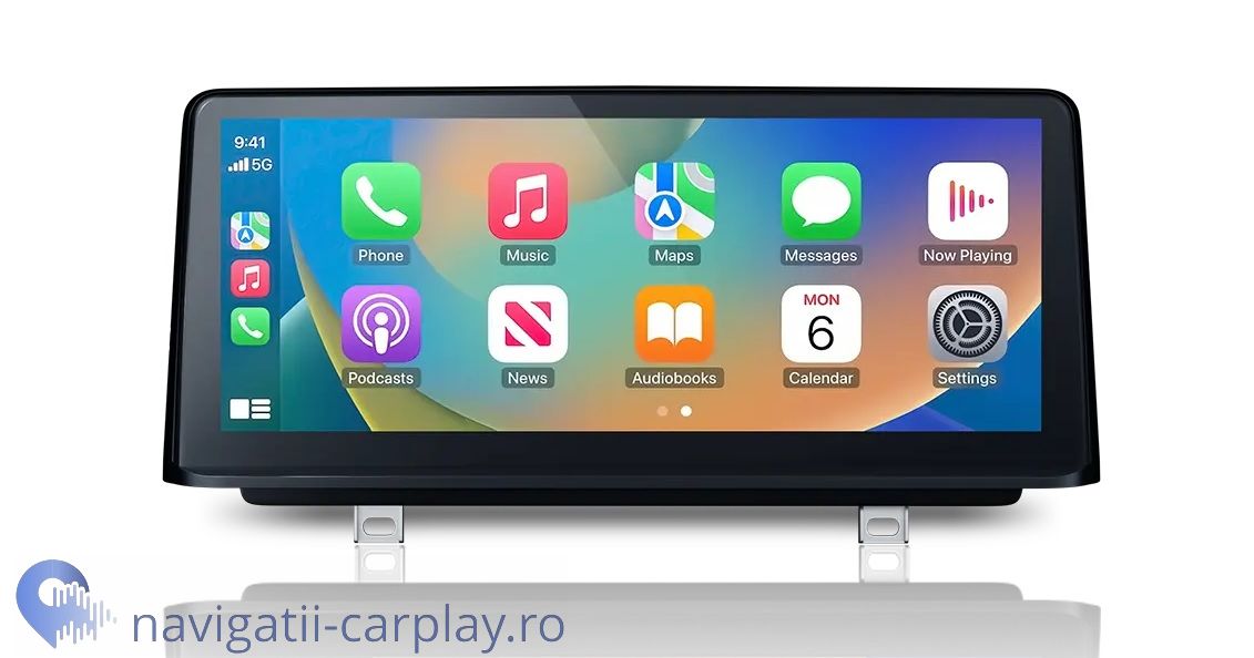 Ecran cu Apple CarPlay și Android Auto Wireless pentru BMW F30 F31 F34 cu unitate CIC NBT sau EVO