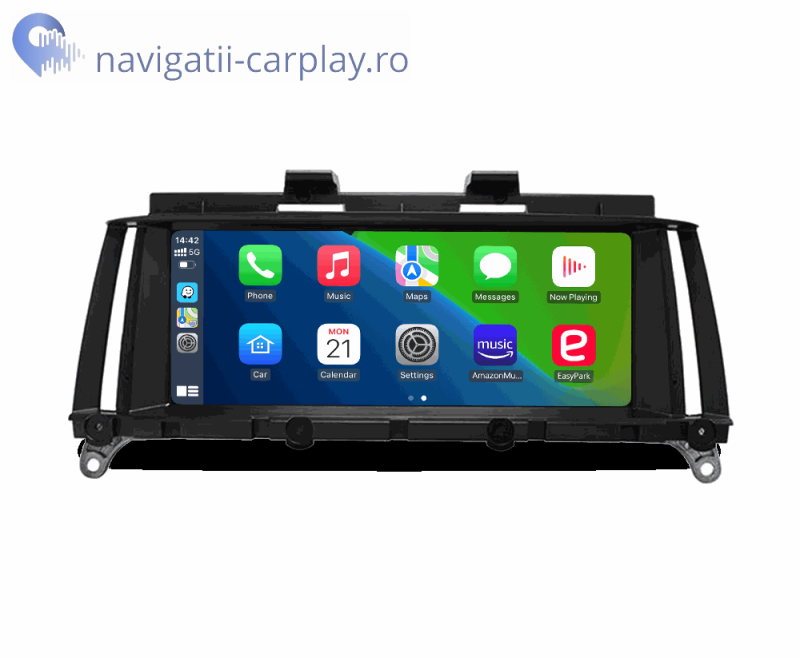 Ecran cu Apple CarPlay și Android Auto Wireless pentru BMW X3 F25 si X4 F26 cu unitate CIC sau NBT