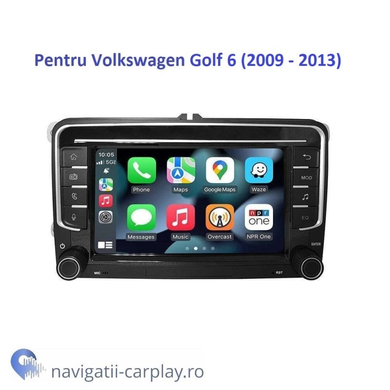 Ecran dedicat 7inch cu Apple CarPlay și Android Auto Wireless pentru Volkswagen Golf 6