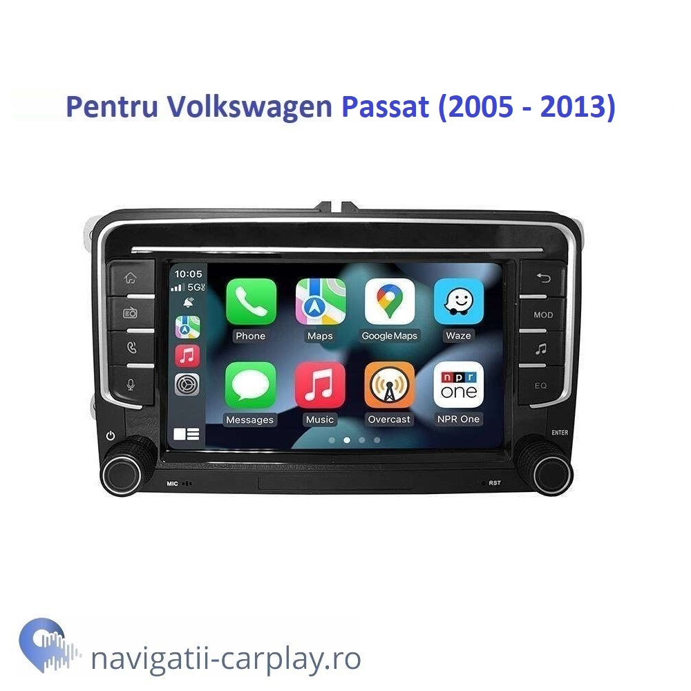 Ecran dedicat 7inch cu Apple CarPlay și Android Auto Wireless pentru Volkswagen Passat