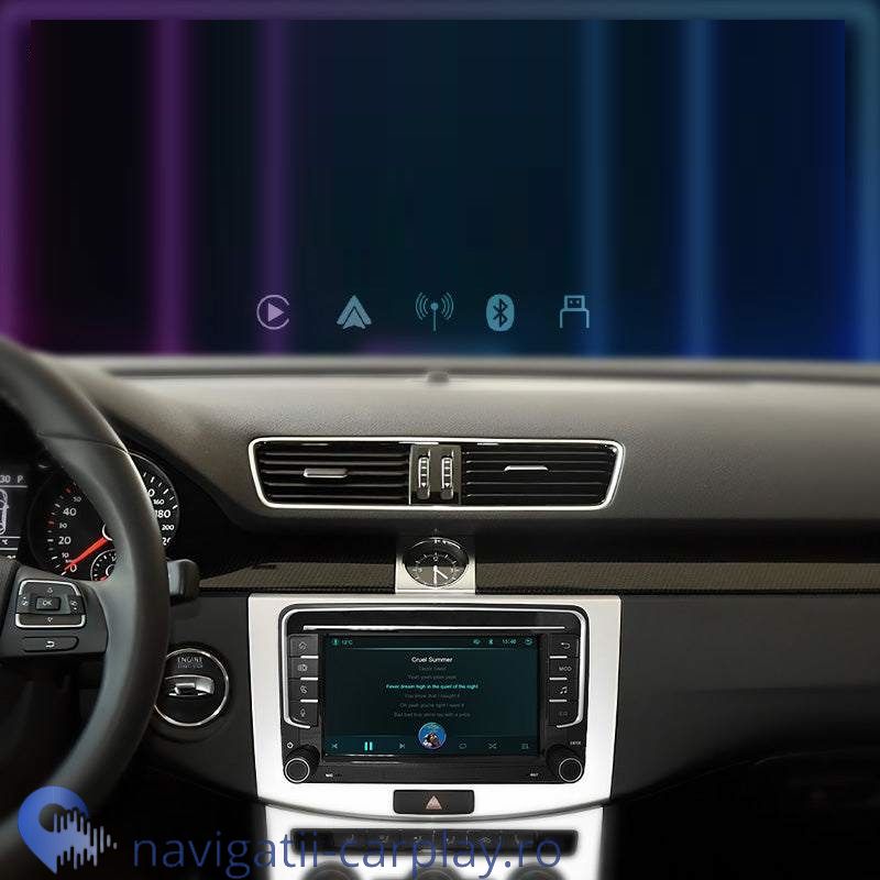 Ecran dedicat 7inch cu Apple CarPlay și Android Auto Wireless pentru Volkswagen Skoda Seat
