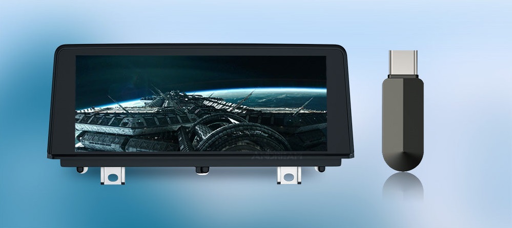 Ecran dedicat cu Apple CarPlay și Android Auto Wireless pentru BMW F20 F21 F22 F23 cu unitate CIC NBT sau EVO