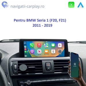 Ecran dedicat cu Apple CarPlay și Android Auto Wireless pentru BMW F20 F21 cu unitate CIC NBT sau EVO