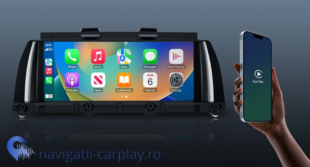 Ecran dedicat cu Apple CarPlay și Android Auto Wireless pentru BMW X3 F25 si X4 F26 cu unitate CIC sau NBT