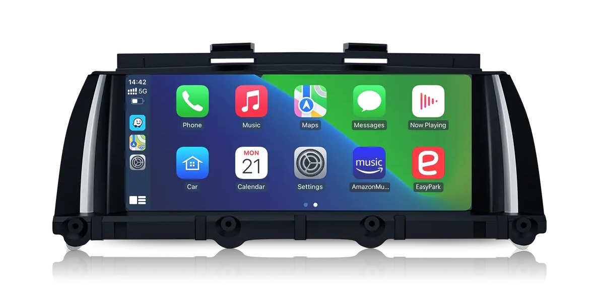 imagine Ecran dedicat cu Apple CarPlay și Android Auto Wireless pentru BMW X3 F25 si X4 F26 cu unitate CIC sau NBT
