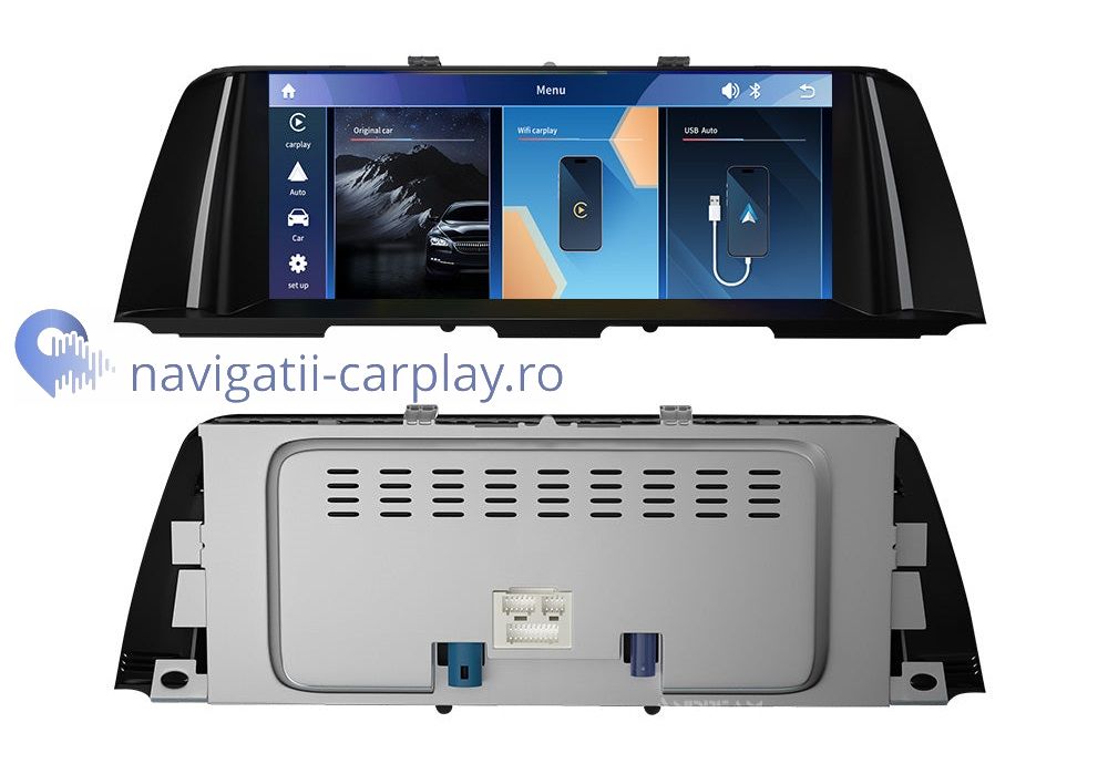 spate Ecran dedicat cu Apple CarPlay și Android Auto Wireless pentru BMW cu unitate CIC si NBT