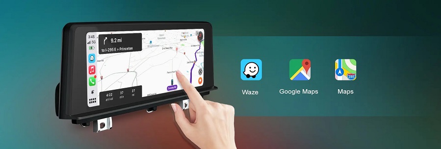 waze maps Ecran dedicat cu Apple CarPlay și Android Auto Wireless pentru BMW F20 F21 F22 F23 cu unitate CIC NBT sau EVO