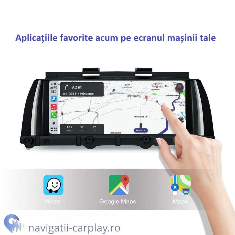 Ecran dedicat cu Apple CarPlay și Android Auto Wireless BMW X3 (F25) cu unitate CIC sau NBT, Display Touchscreen QLED 8.8″ - imagine 6