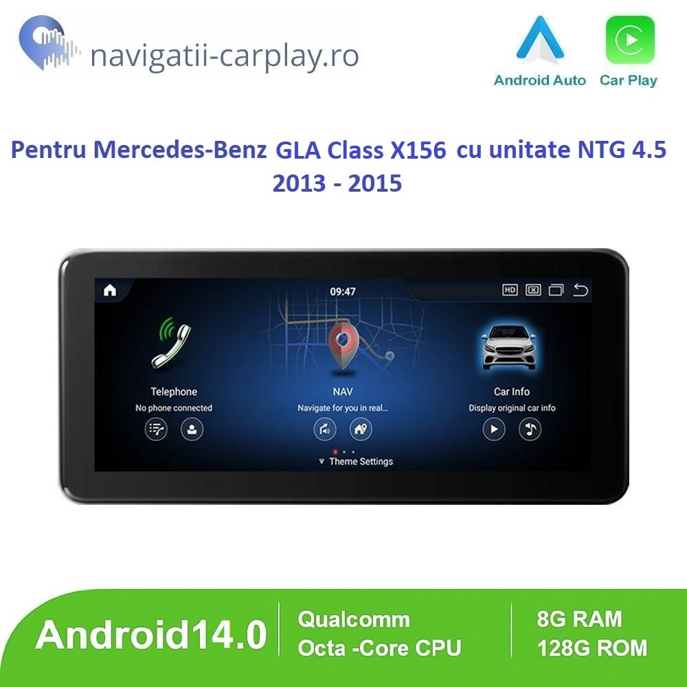 Navigație dedicată Android Mercedes-Benz unitate NTG4.5 GLA Class X156