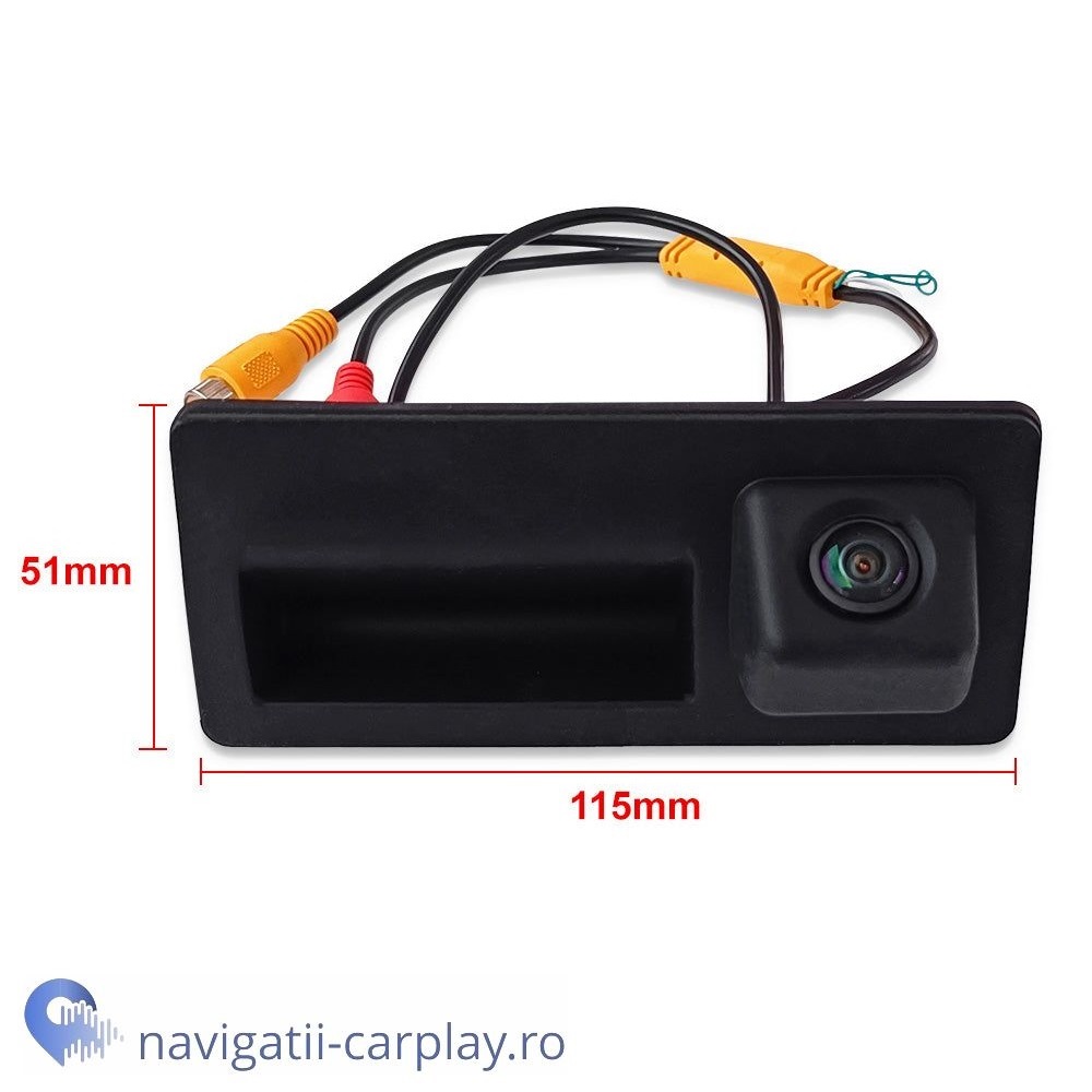 dimensiuni Cameră marșarier AHD pentru Audi A1 A3 A4 A5 A6 A7 Q2 Q3 Q5 Q7