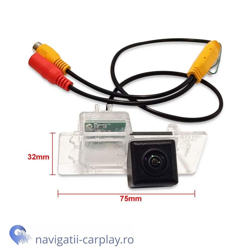 dimensiuni Cameră marșarier HD pentru Audi A3 A4 A5 A6 A7 A8 Q3 Q7 Q5